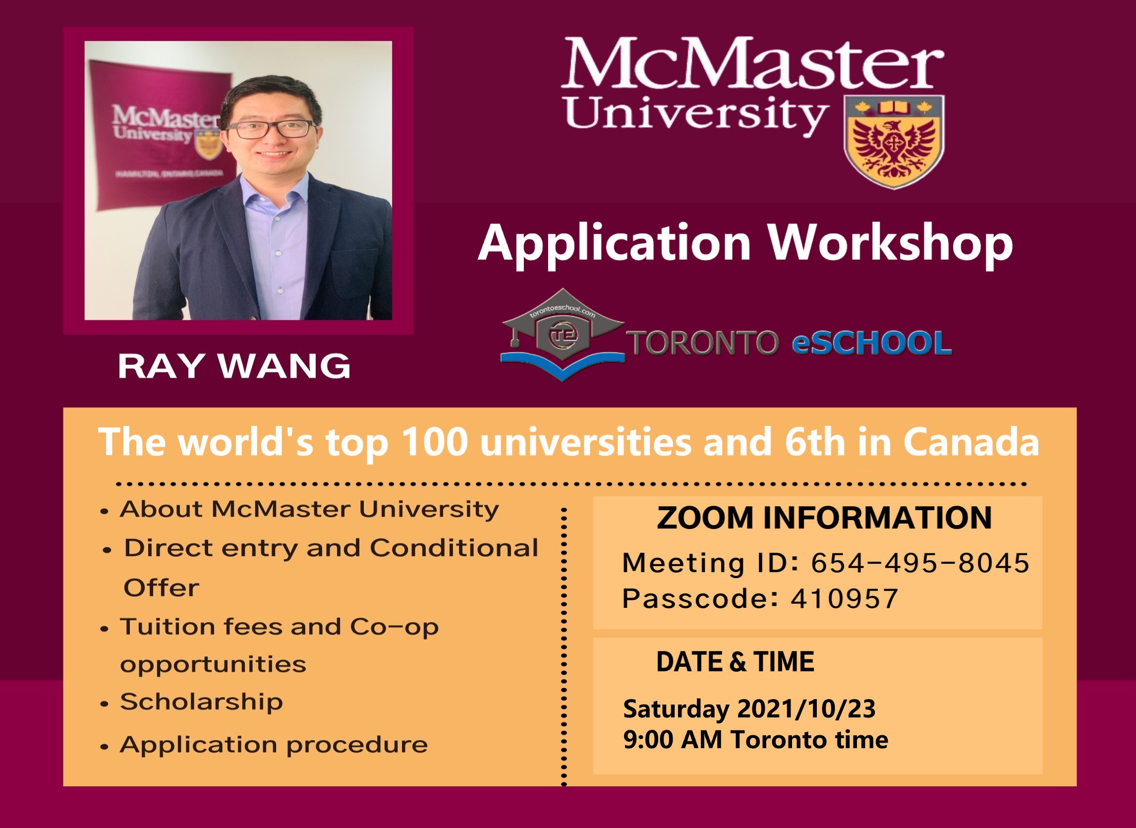 McMaster University Application Workshop