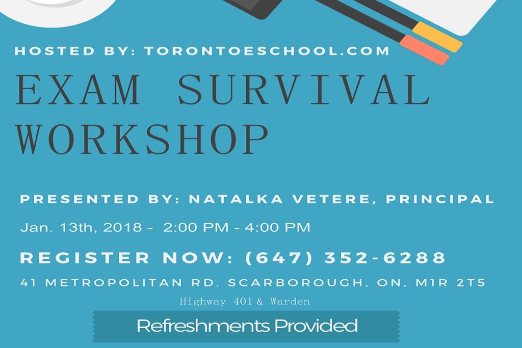TorontoeSchool_exam_workshop_2018