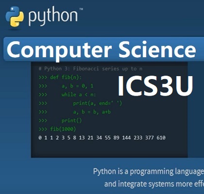 ICS3U-Introduction to Computer Science Grade 11 - Python