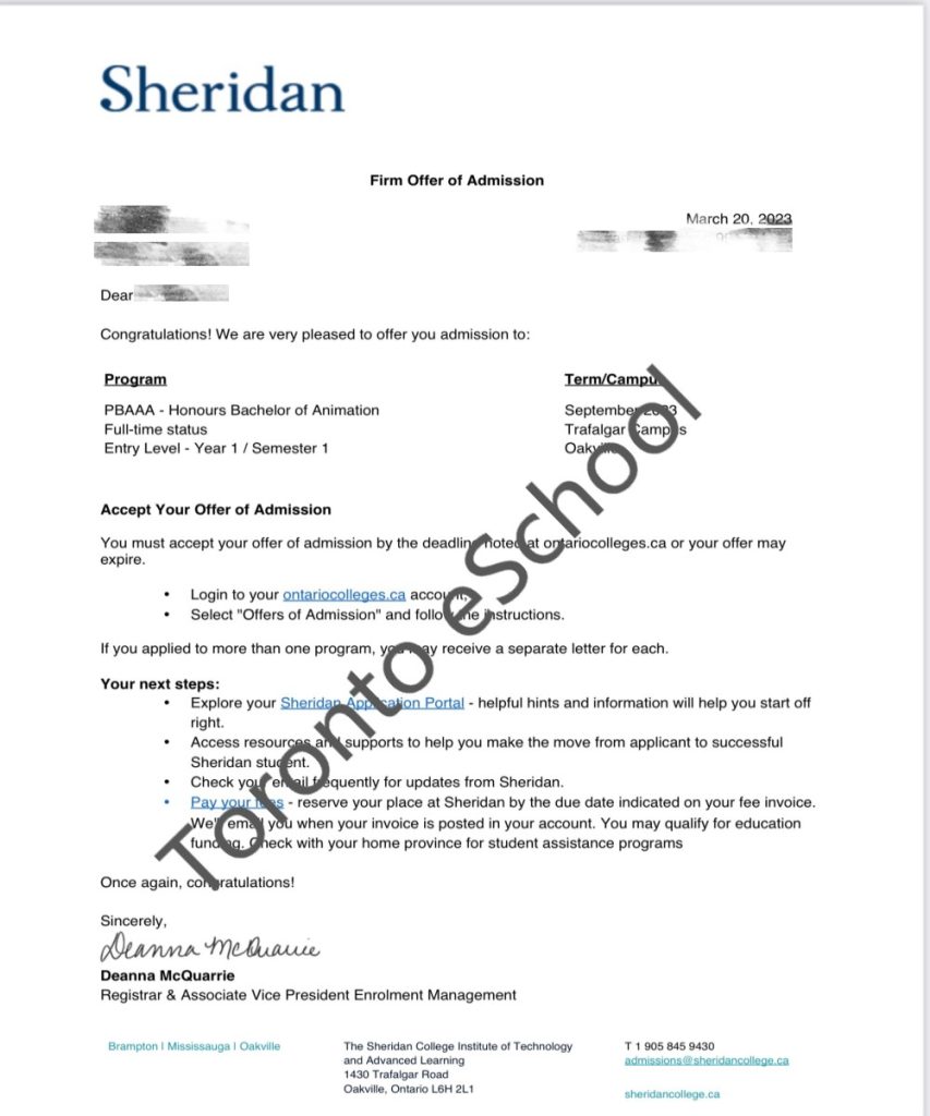 Sheridan_Offer_Animation_2023_TorontoeShool