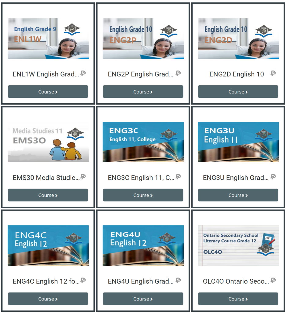Engish Grade9-Grade12