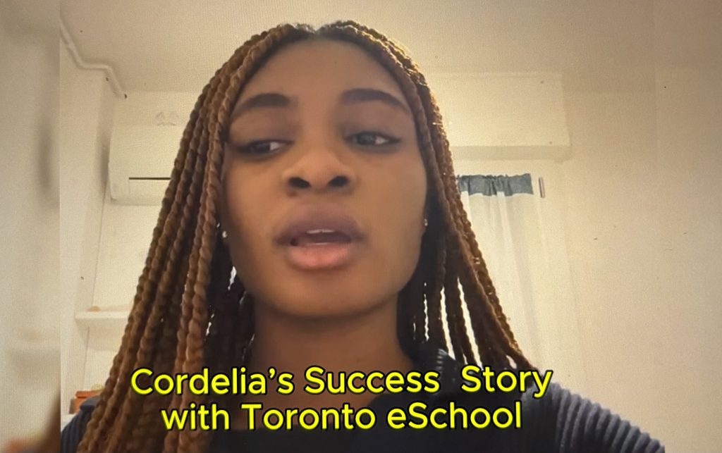 Cordelia’s Success with the OSSD eLearning Program