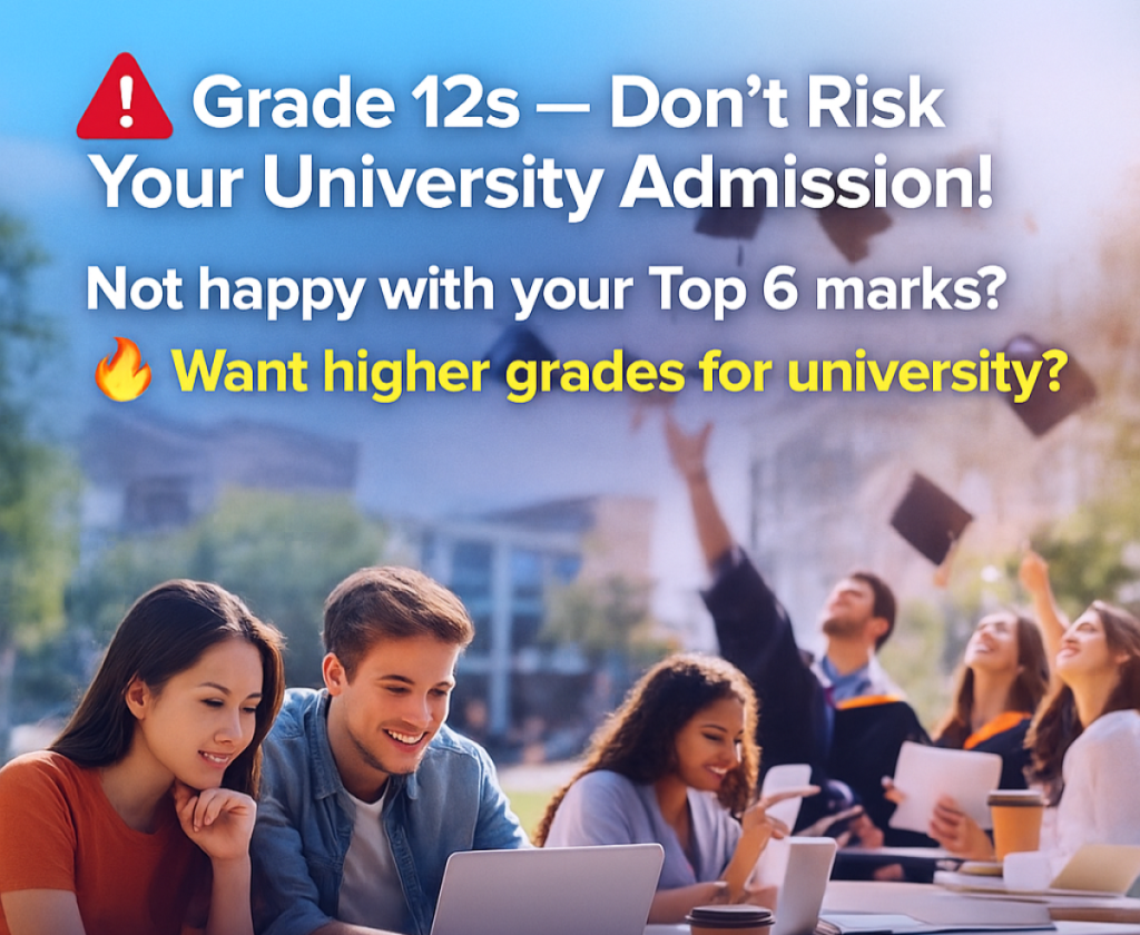 UPGRADE YOUR GRADE 12 MARKS