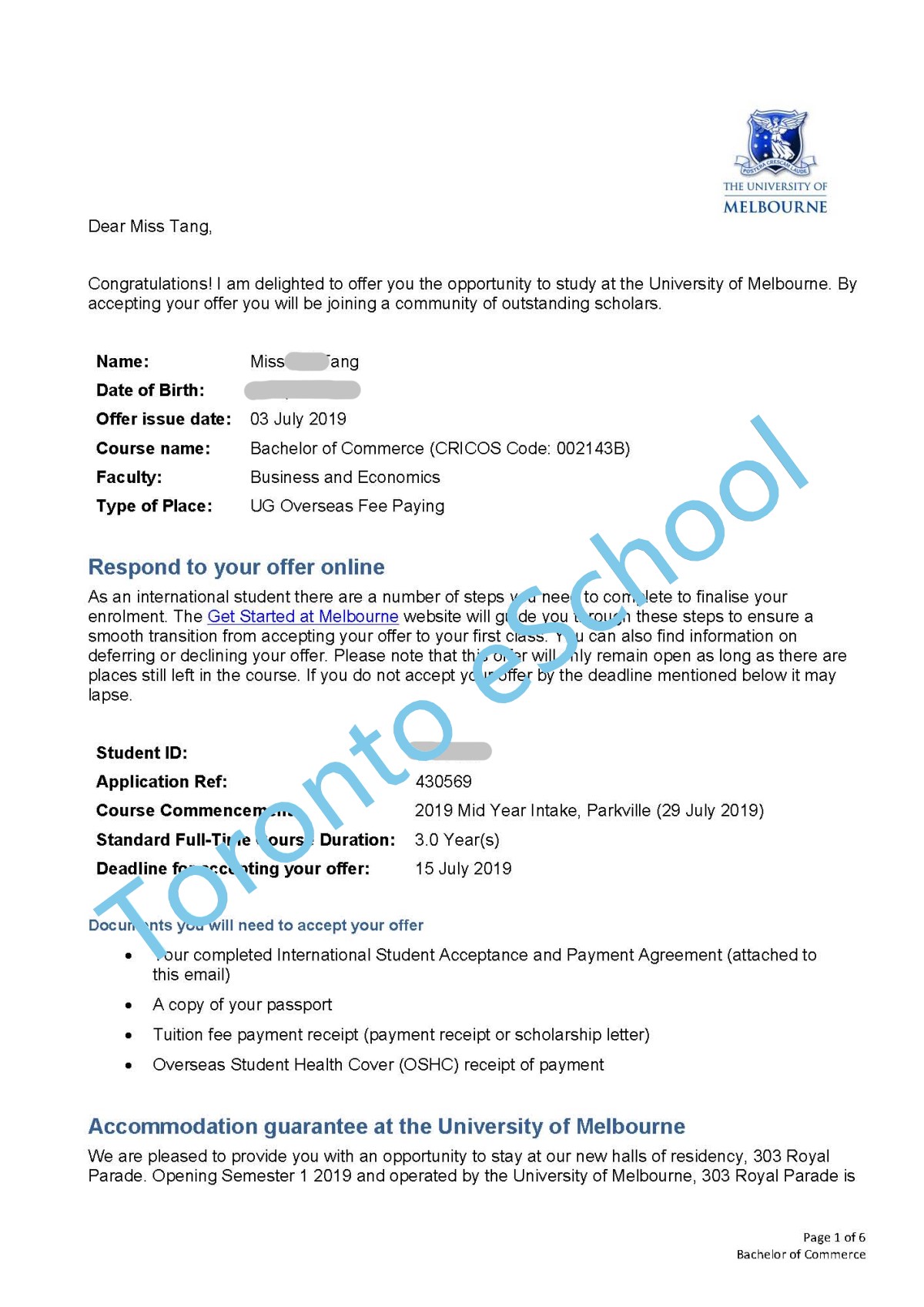 Worldwide University Offer